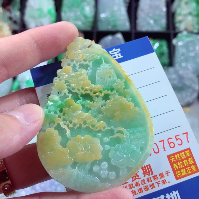 【闪购商品】翡翠颈饰未镶嵌挂件