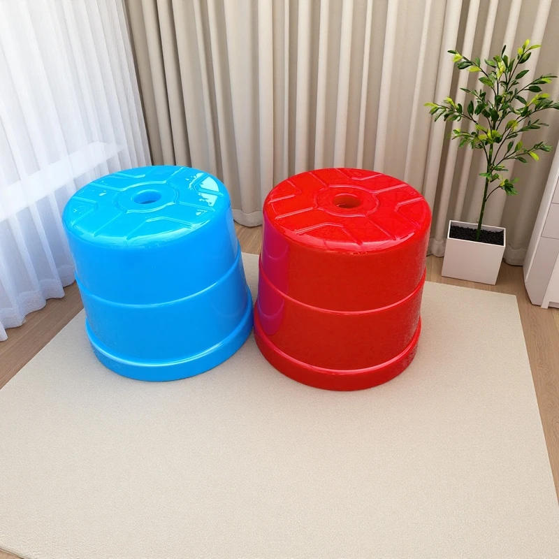 客厅北欧小凳塑料凳结实茶几凳成人时尚，加厚塑料小圆凳凳子家用