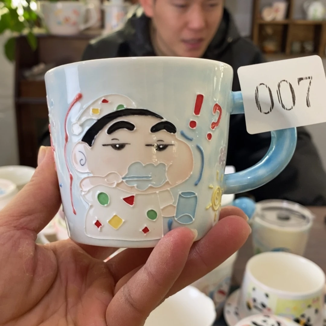 瓷片景德镇釉下彩手绘