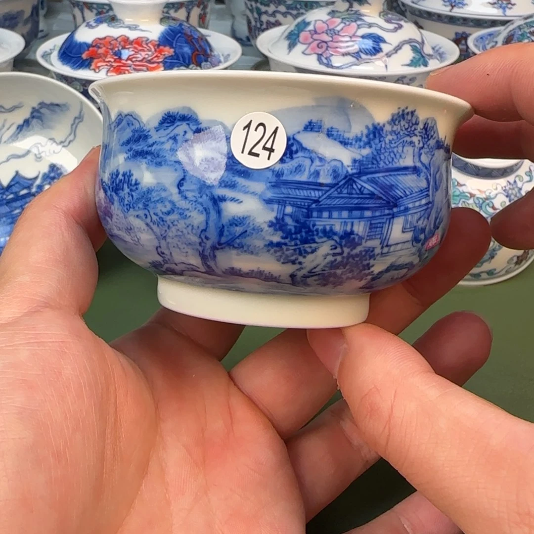 彦祖纯手工手绘茶具124