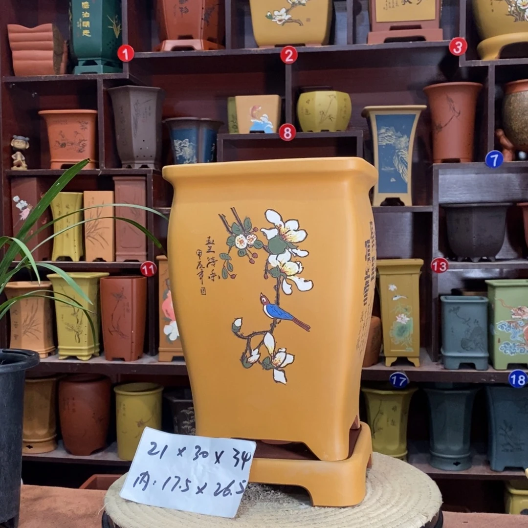 紫砂艺术紫砂花盆