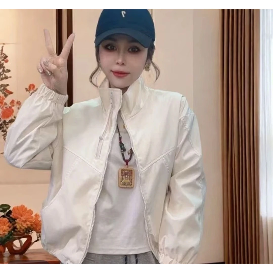 学院风立领棒球服外套女春季2025年新款小个子超好看工装夹克