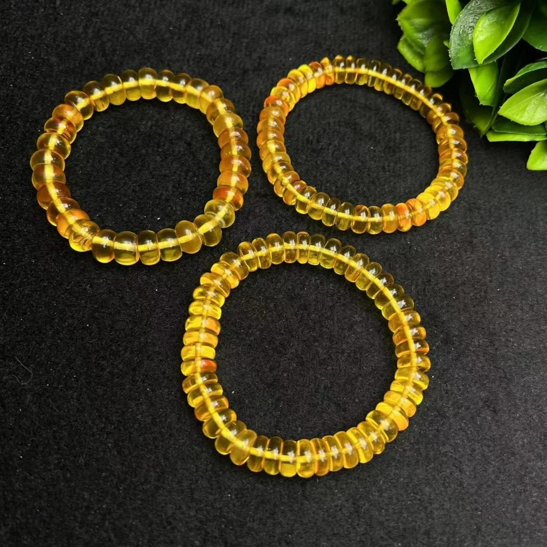 M2533【福嘟嘟珠宝】琥珀金珀算盘珠手串-送礼佳品-多样性只发一件