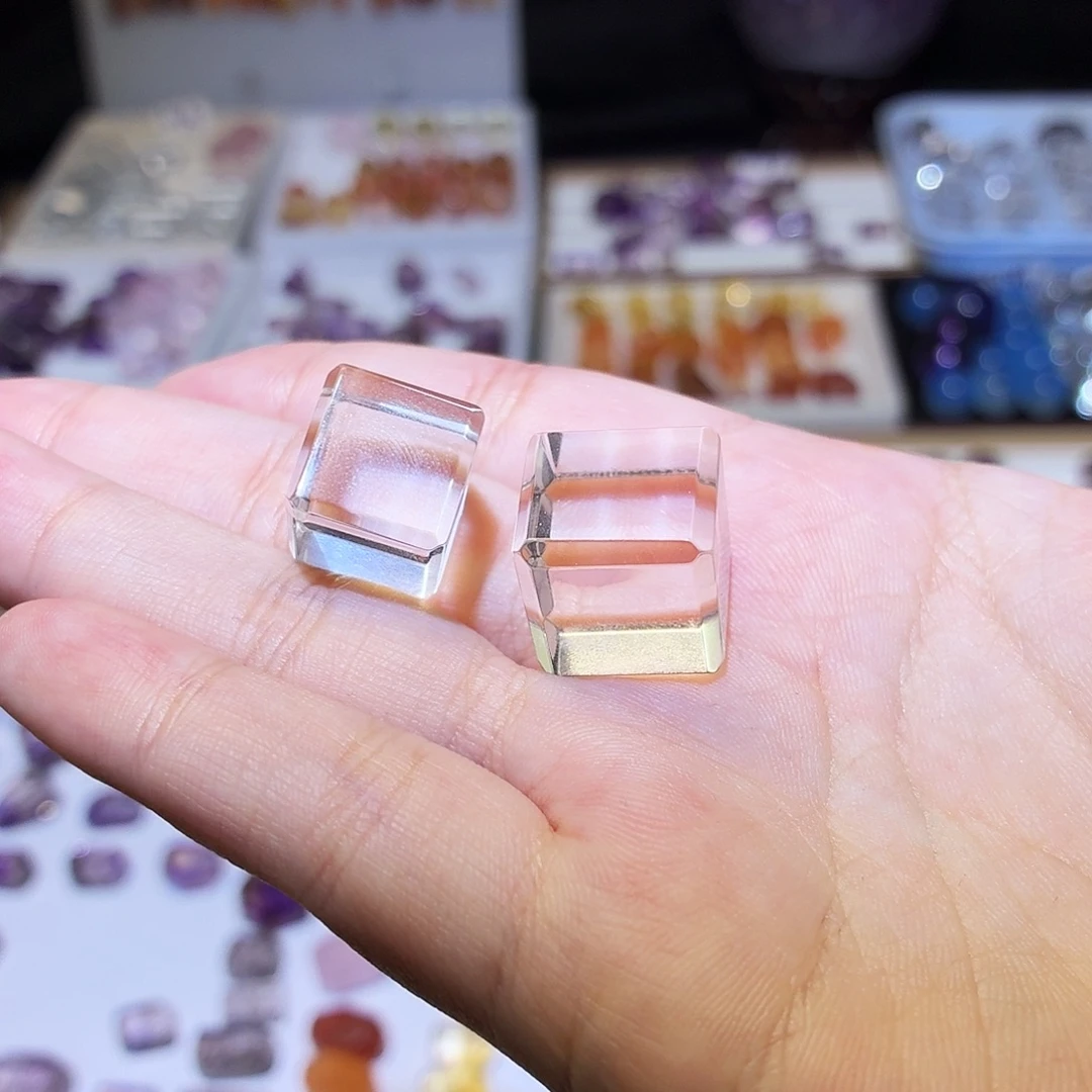 未镶嵌水晶吊坠(不含链)白水 方糖