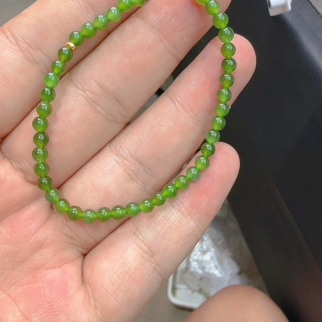 手链未镶嵌和田玉（碧玉）