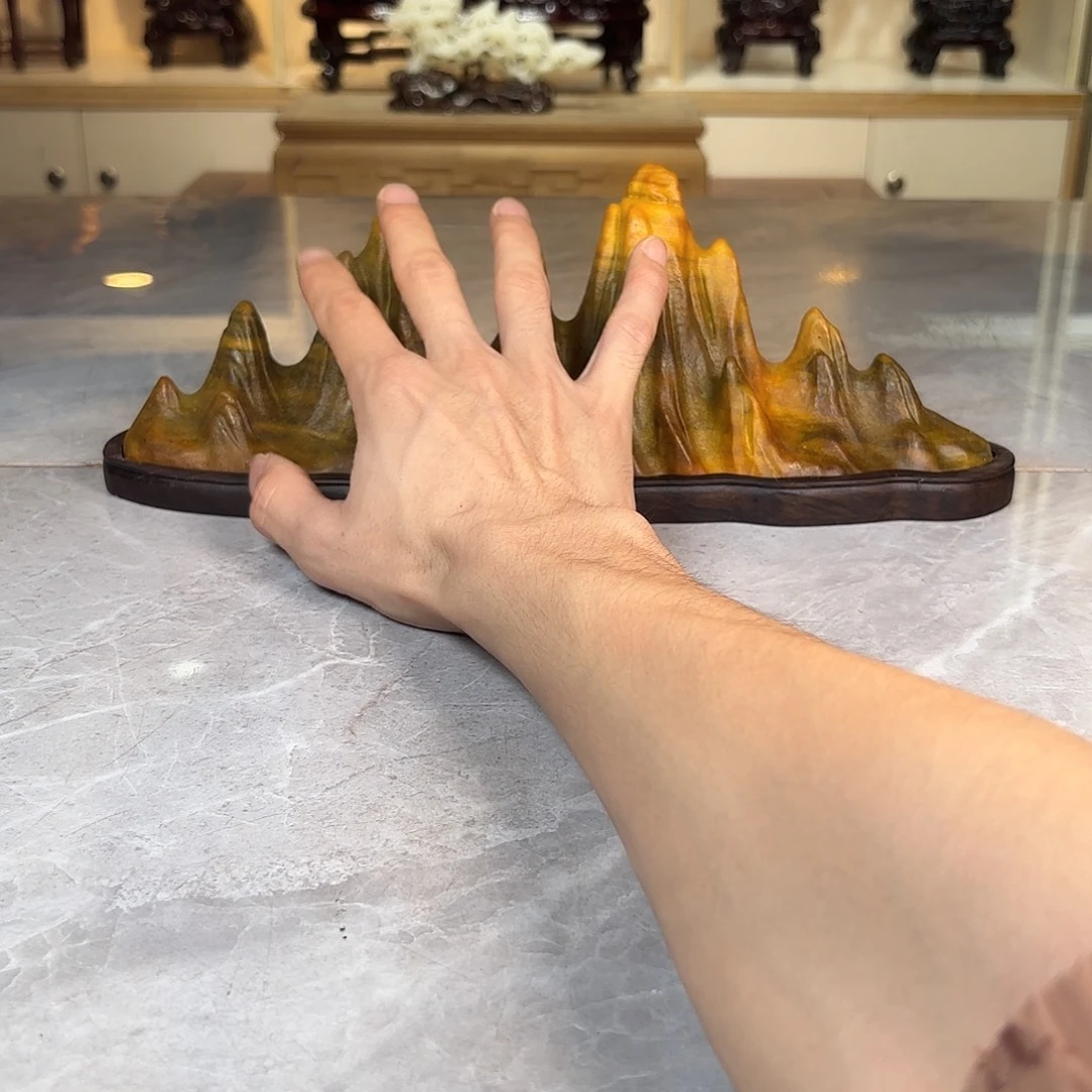 李***)灵璧石手工雕刻奇石摆件