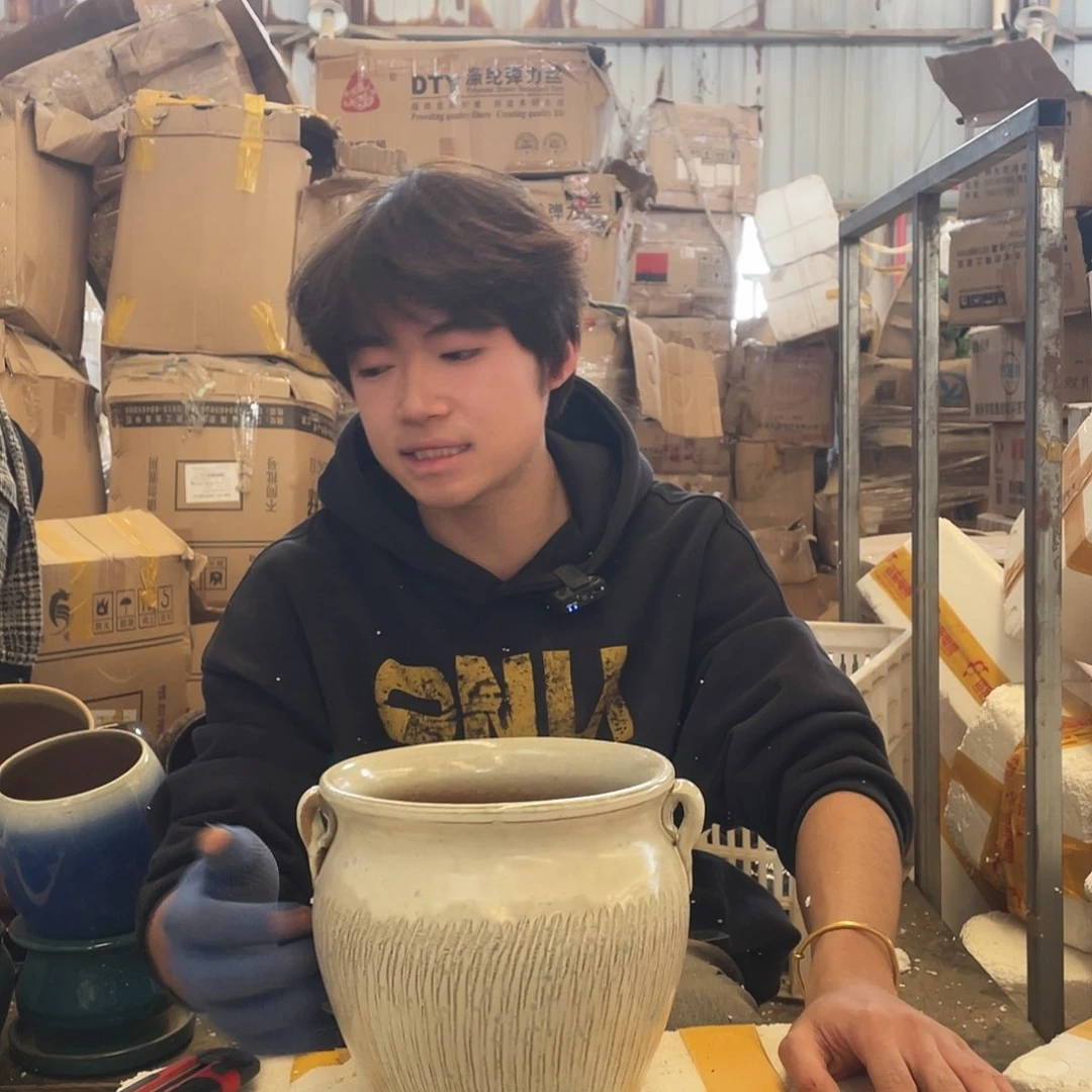 红陶宜兴紫砂粗陶花盆