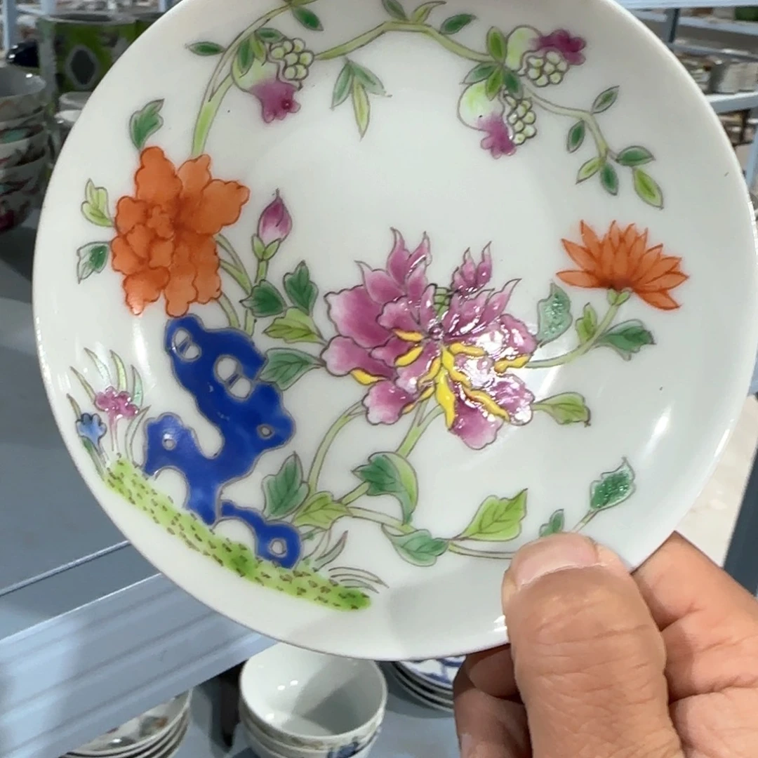 瓷片摆件手绘瓷器全部处理了吧