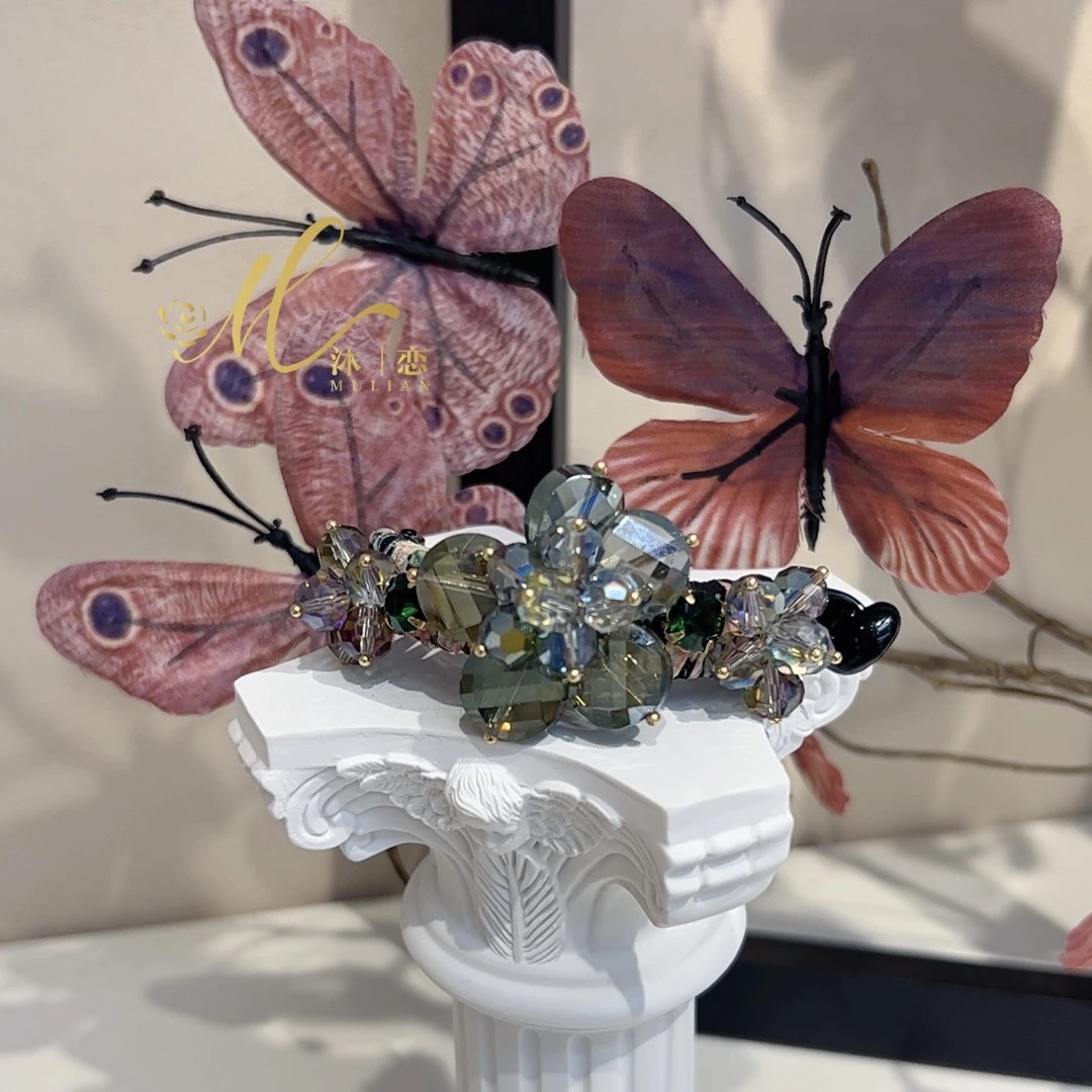 E233【细单扭夹】发饰气质超仙头饰手工