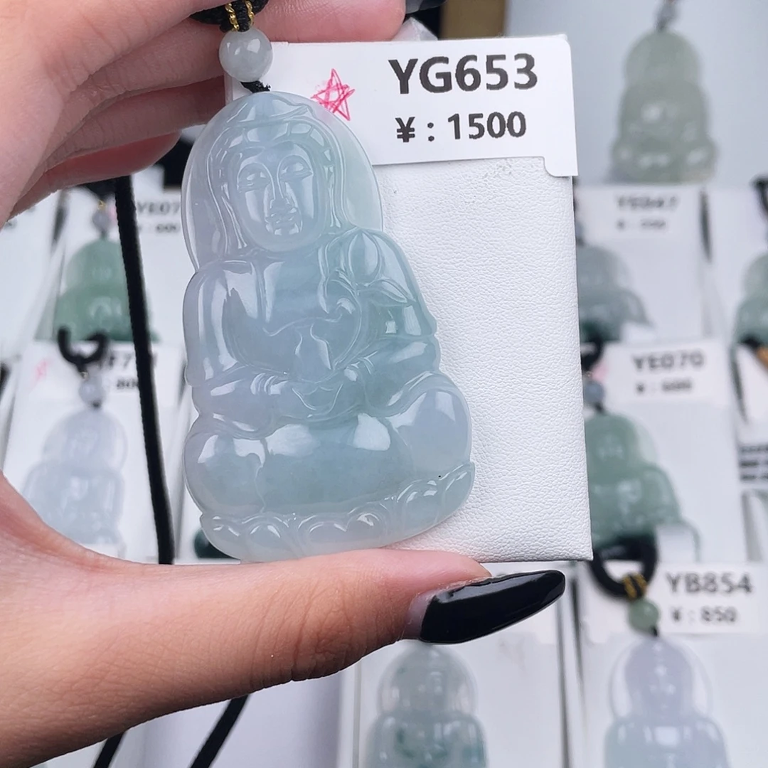 翡翠未镶嵌耳饰YG653