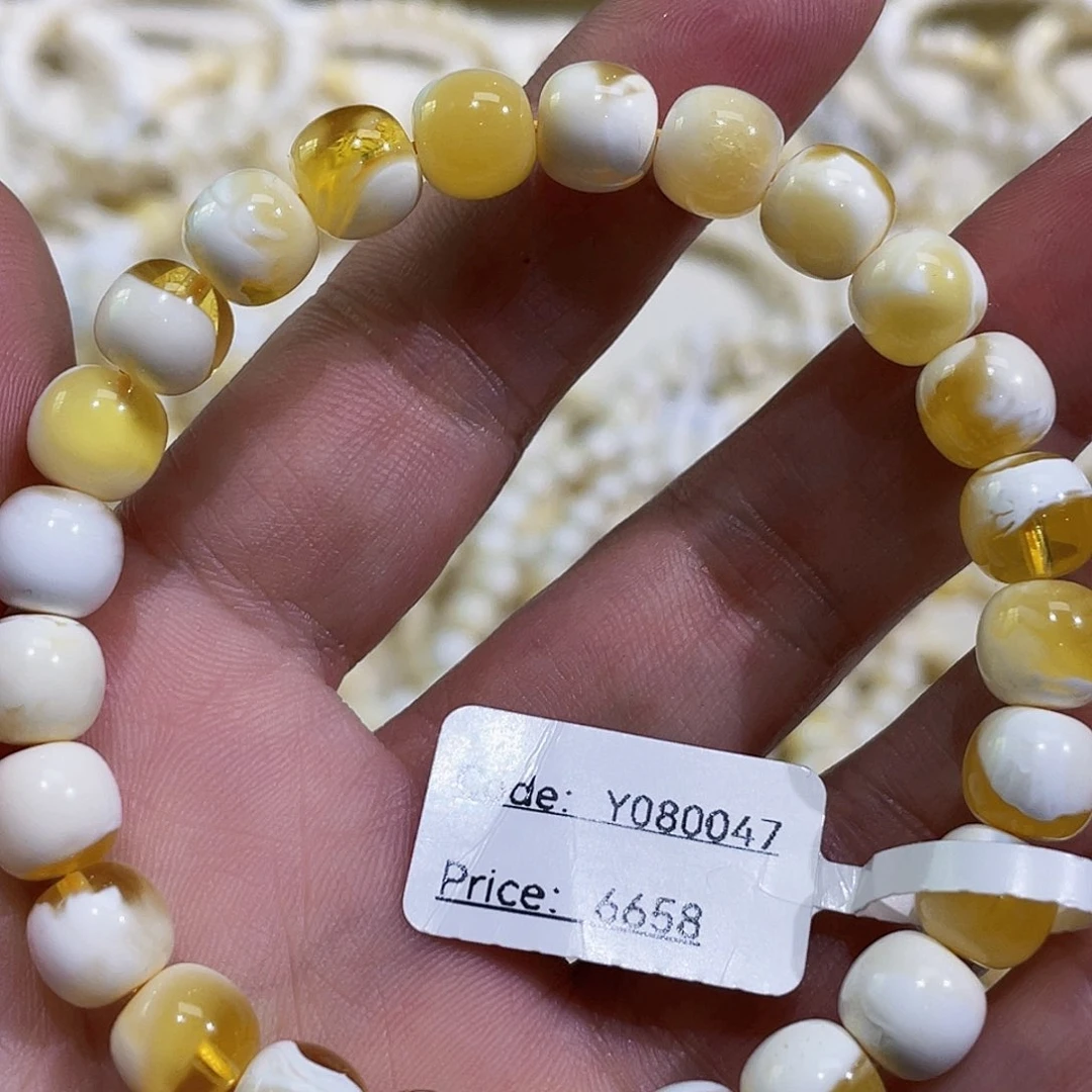 手链琥珀未镶嵌石***苔Y080047