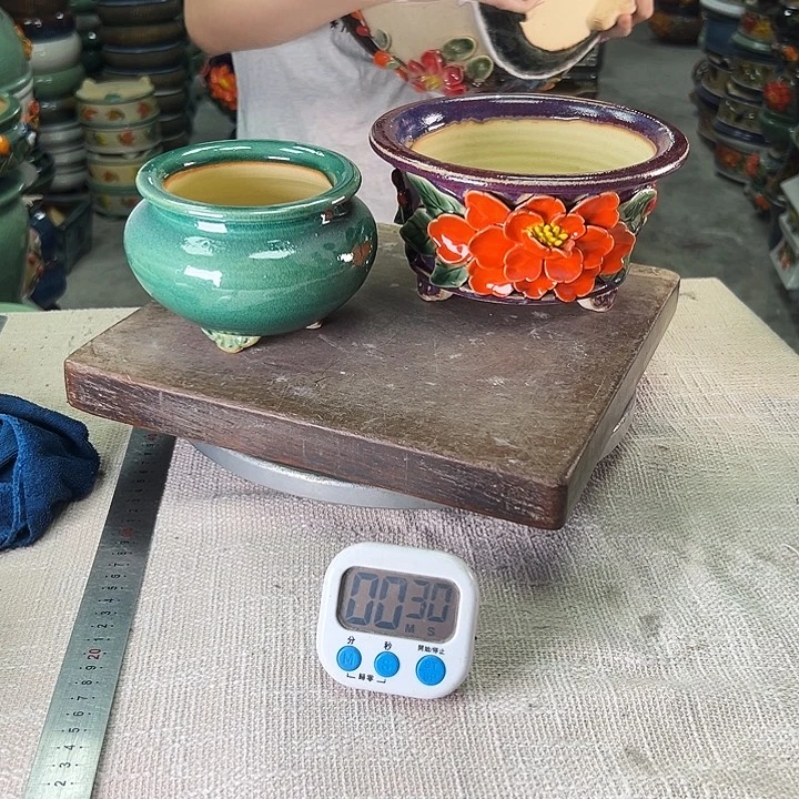 泳坤堂石湾花盆陶瓷