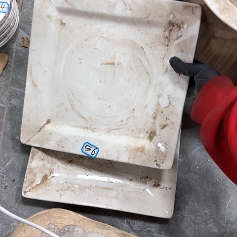 花***7瓷片国营厂库存27厘米56