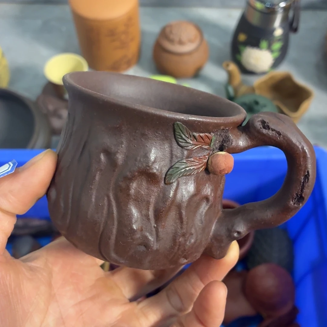 等***来茶杯紫砂瑕疵不退不换介意勿拍