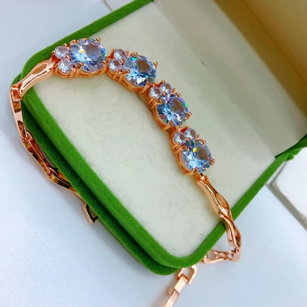 合金玻璃手链 ah koz 手链 时尚洋气