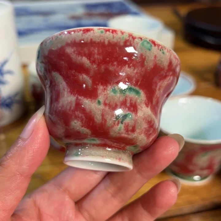 瓷片原矿青花釉里红瓷器微瑕