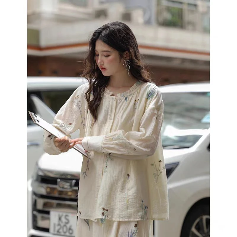 【虫虫】D024穿搭新中式禅意套装女2025新款气质一整套