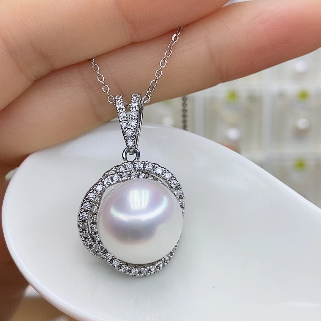 淡水珍珠项链合金