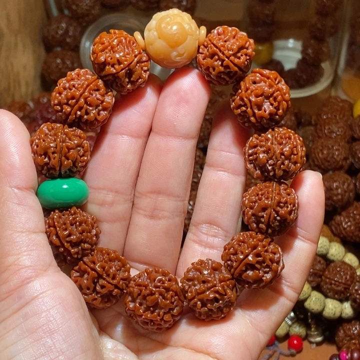 吊坠金刚菩提196玉化貔➕绿平安扣