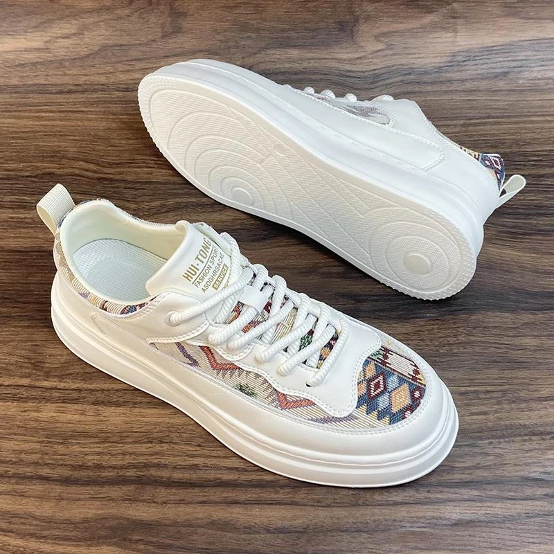 爱赫蒙爆款男鞋夏季透气2025新款爆款潮牌痞帅炸街帆布鞋男款板鞋