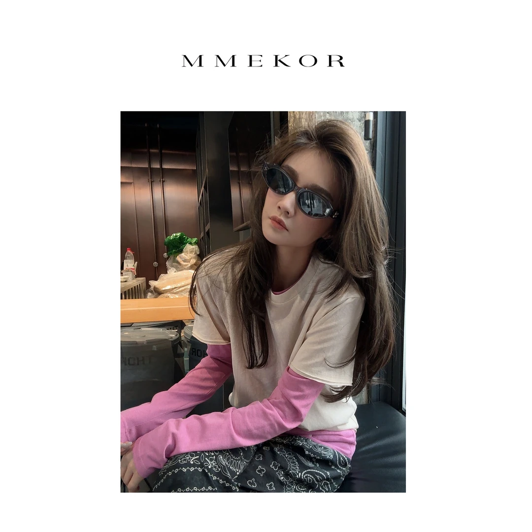 MMEKOR“艺术女孩”T恤 2025新款活力常青藤百搭两件套 89673