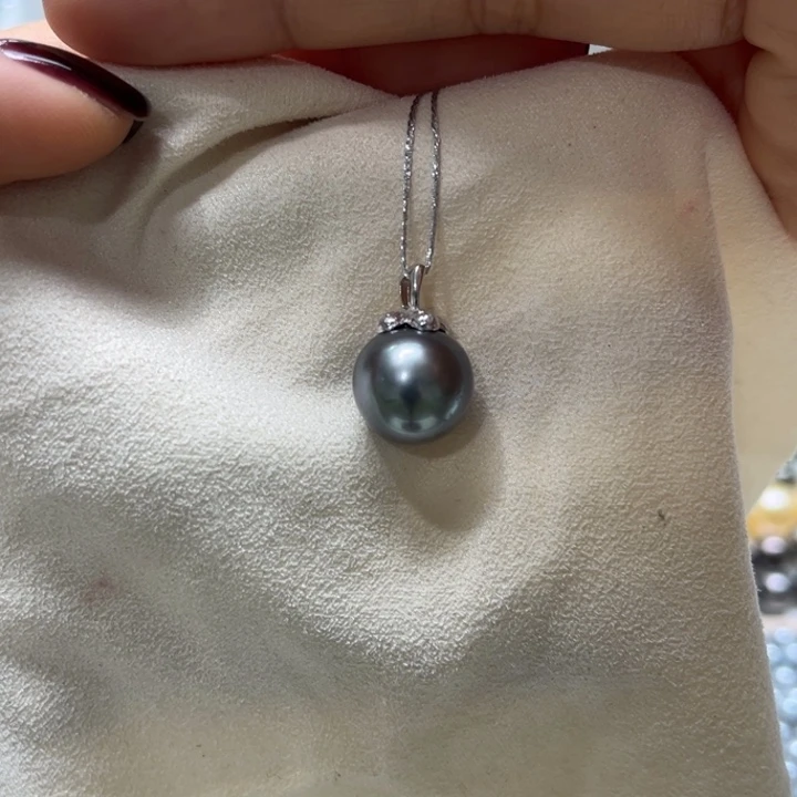 海水珍珠吊坠(不含链)银S925镶嵌