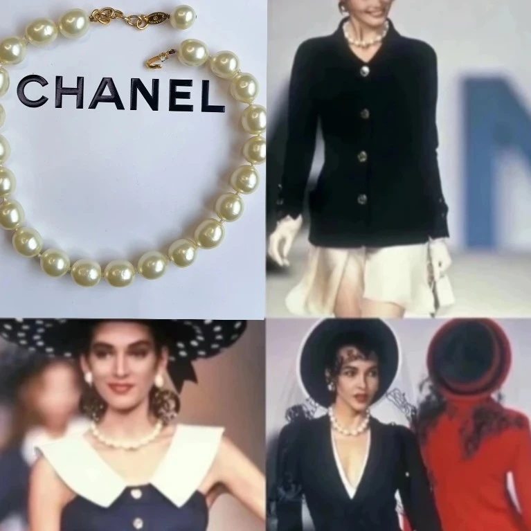 95新 Chanel/香奈儿 Chanel vintage香奈儿中古珍珠项链