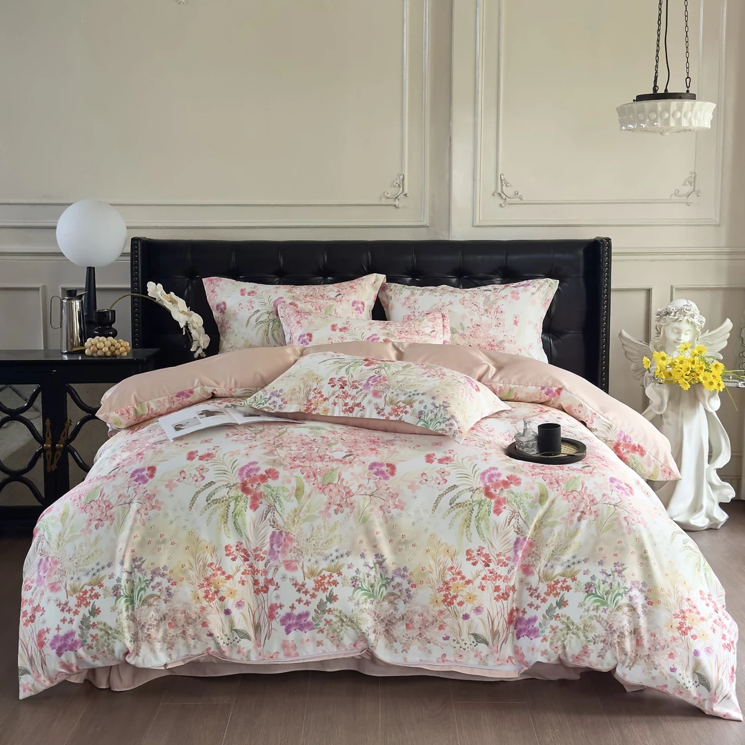 线下专柜新品！！法国VIVALACE新款水洗天丝莱赛尔天丝四件套J