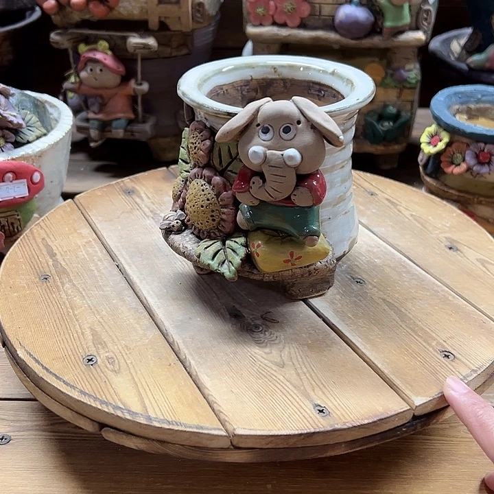 嘻哈多肉花盆百搭