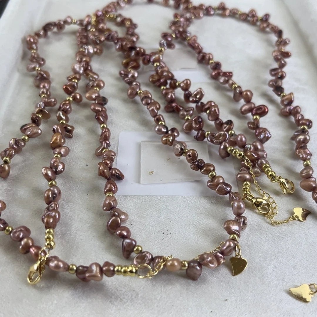 未镶嵌淡水珍珠项链【纯恬】多样性发货