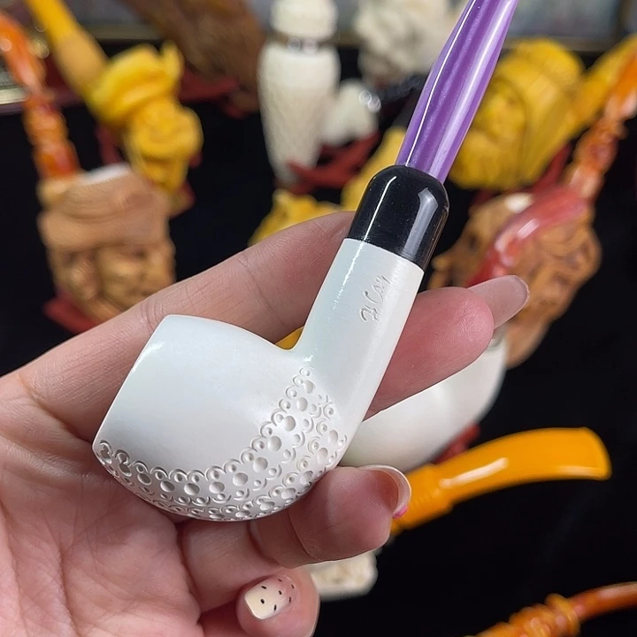 海泡石烟斗中号军插苹果