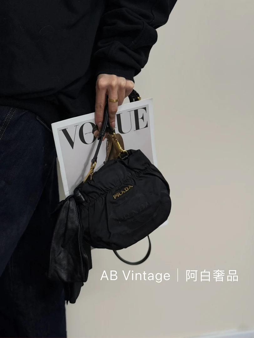 95新 Prada/普拉达 阿白奢品/Prada 花园系列福袋包