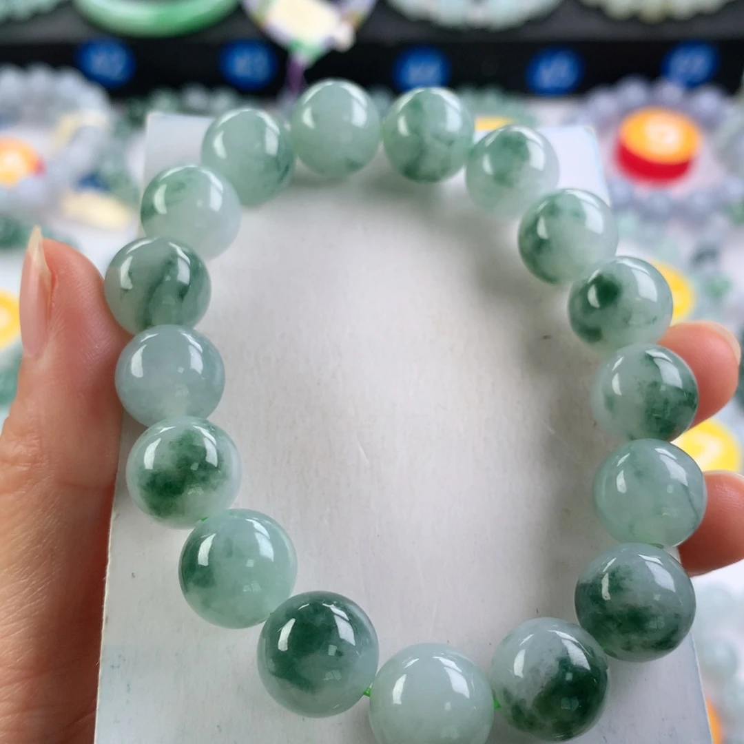 翡翠未镶嵌手链卡12.3