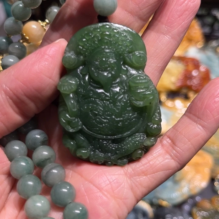 岫玉未镶嵌岫玉吊坠