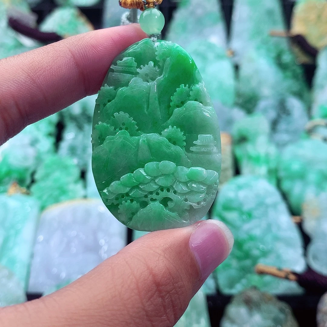 翡翠未镶嵌吊坠(不含链)