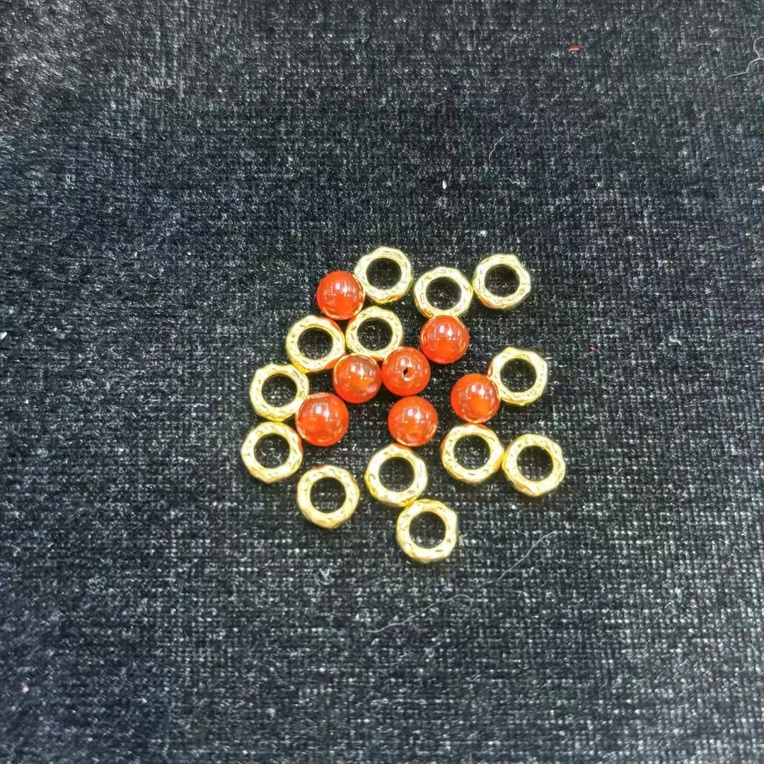 【SY】足 金999盘缠搭配玛瑙珠diy-HJ151