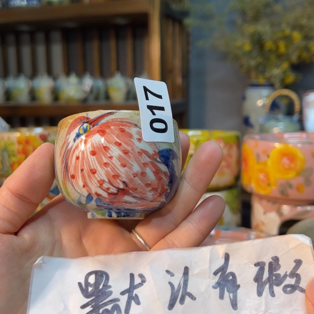 杯素浅陶瓷手工手绘