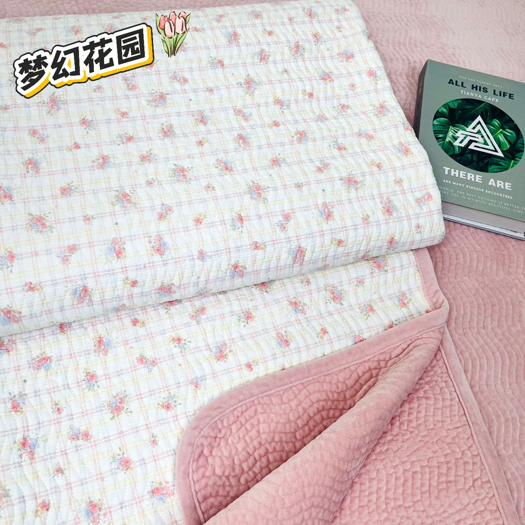 四季通用双面床盖 纯棉 秋冬款 宝宝绒 加厚榻榻米垫 床单 柔软