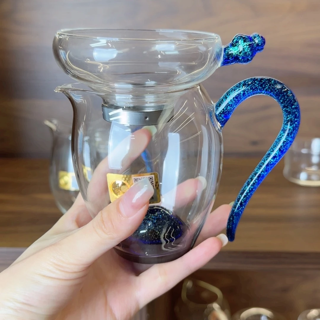 斑斓怡然+宝蓝金奉珠不锈钢滤网