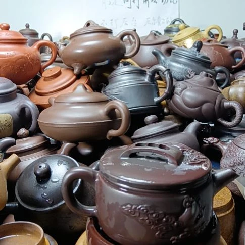 茶壶紫砂宜兴原矿古红泥柴烧手工300cc紫砂壶
