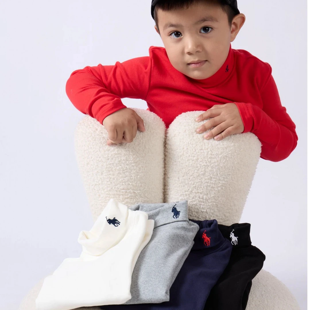 儿童半高领打底衫秋冬内搭打底衫 120-170码 身高加十拍