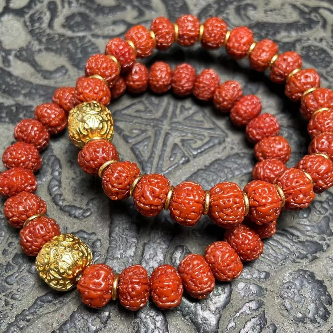 机刷六瓣11mm金刚菩提高密文玩念珠手串