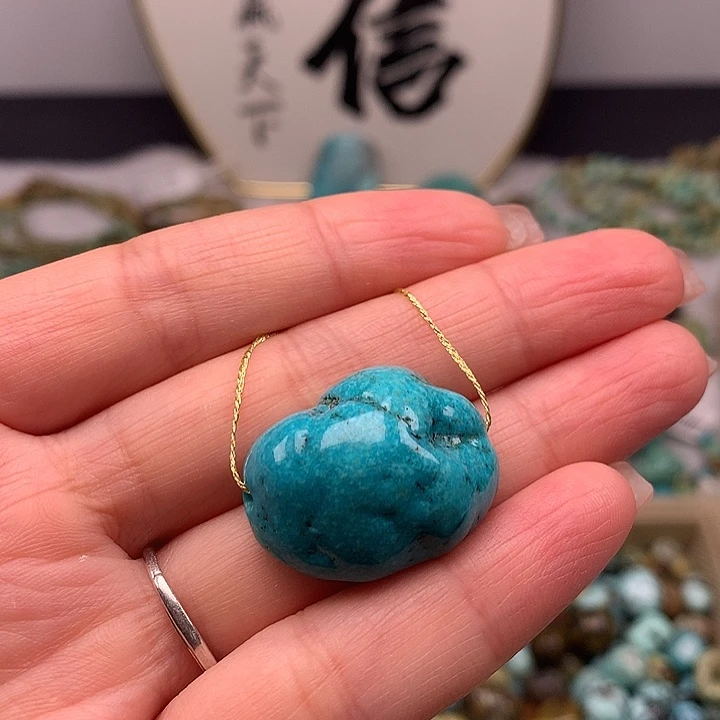 绿松石未镶嵌扣子