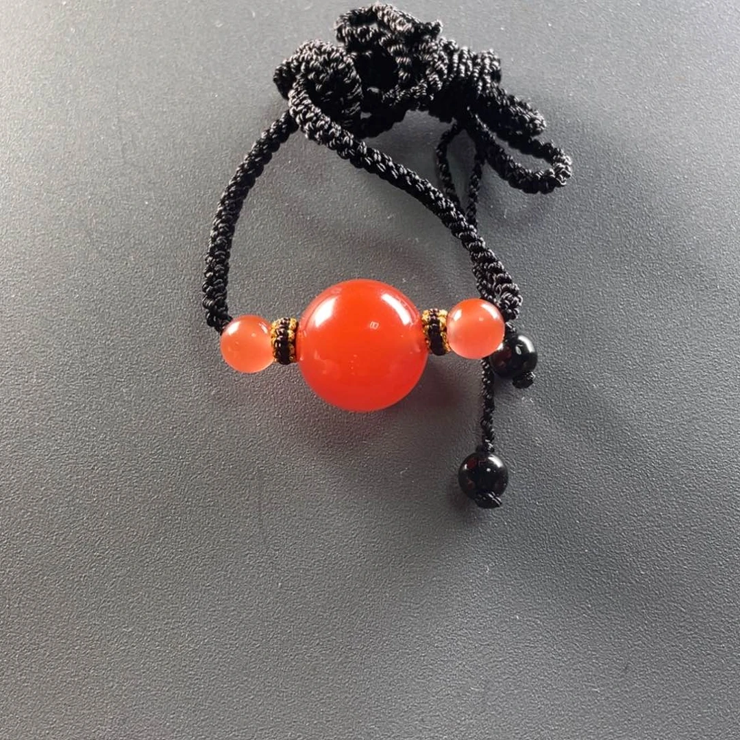 南红玛瑙保山天然原矿杨柳冰红锁骨项链未镶嵌