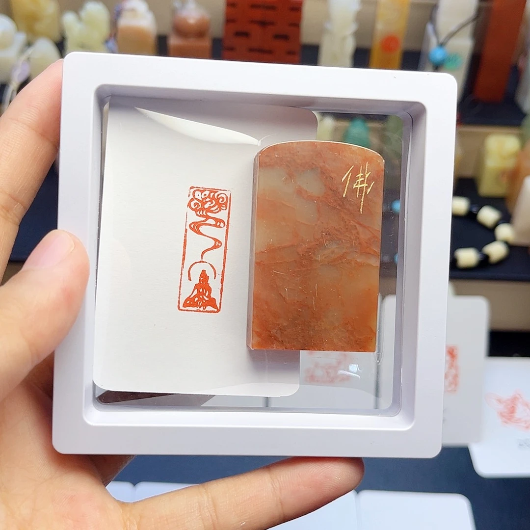 寿山石印石佛造像 1×3