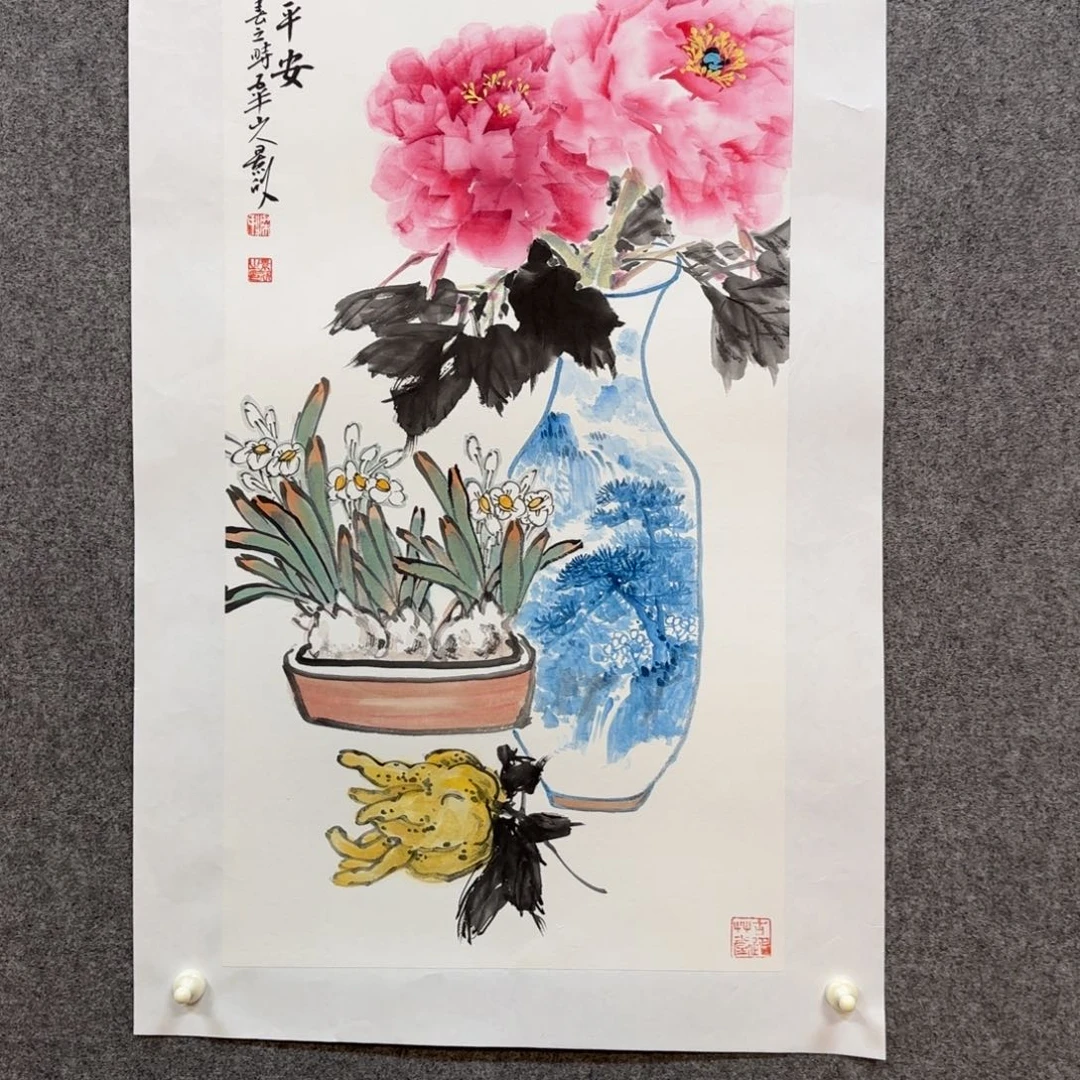 国画五半山人老师手绘作品