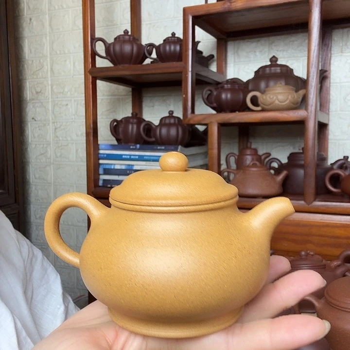 新***龙紫砂茶壶潘壶280cc精工半手工
