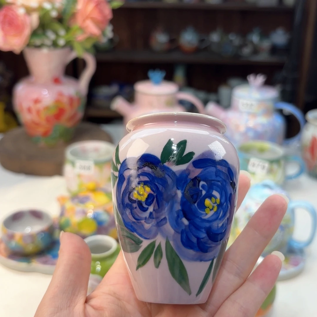景德镇手绘高温釉下彩陶瓷茶具