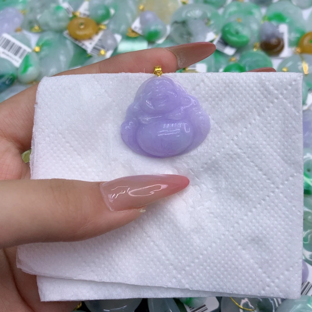 翡翠18K金镶嵌颈饰111111111111