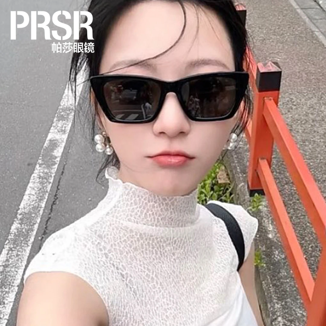 帕莎2025年新品墨镜时尚灵动猫眼太阳眼镜防晒舒适板材框镜PS3050